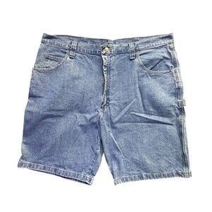Wrangler Jean Shorts Mens Size 42 Blue Carpenter Vintage Cotton Casualwear